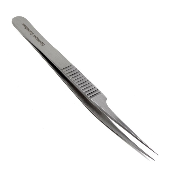 A2Z Scilab Watch Jewelery Repair Tweezers No 8 Fine Point Forceps Ridged Grip A2Z-ZR282 - main